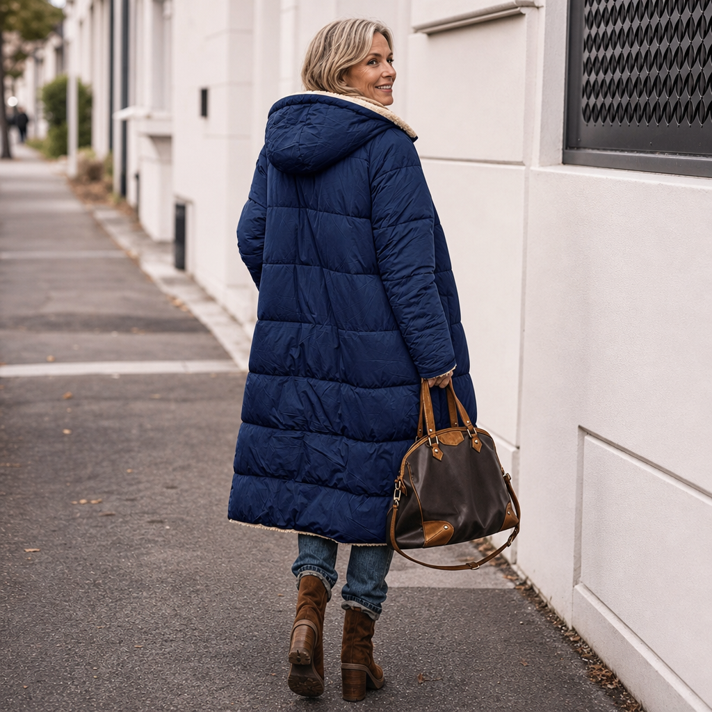 Marcelline | Reversible Quilted Longline Coat