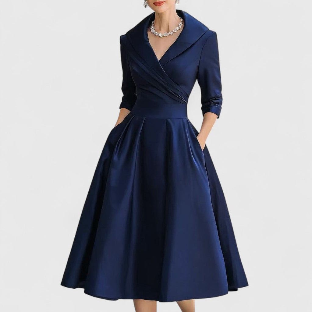 Lucia | V-Neck Wrap Midi Dress