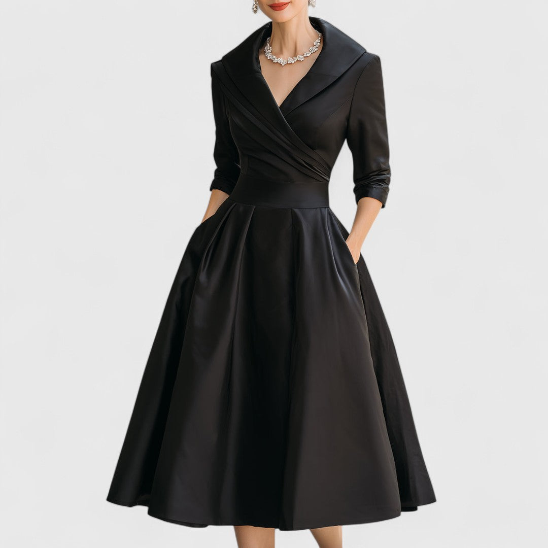 Lucia | V-Neck Wrap Midi Dress