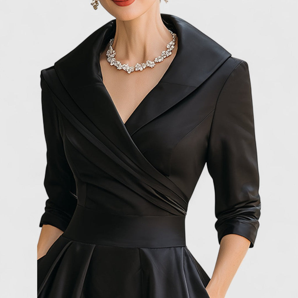 Lucia | V-Neck Wrap Midi Dress