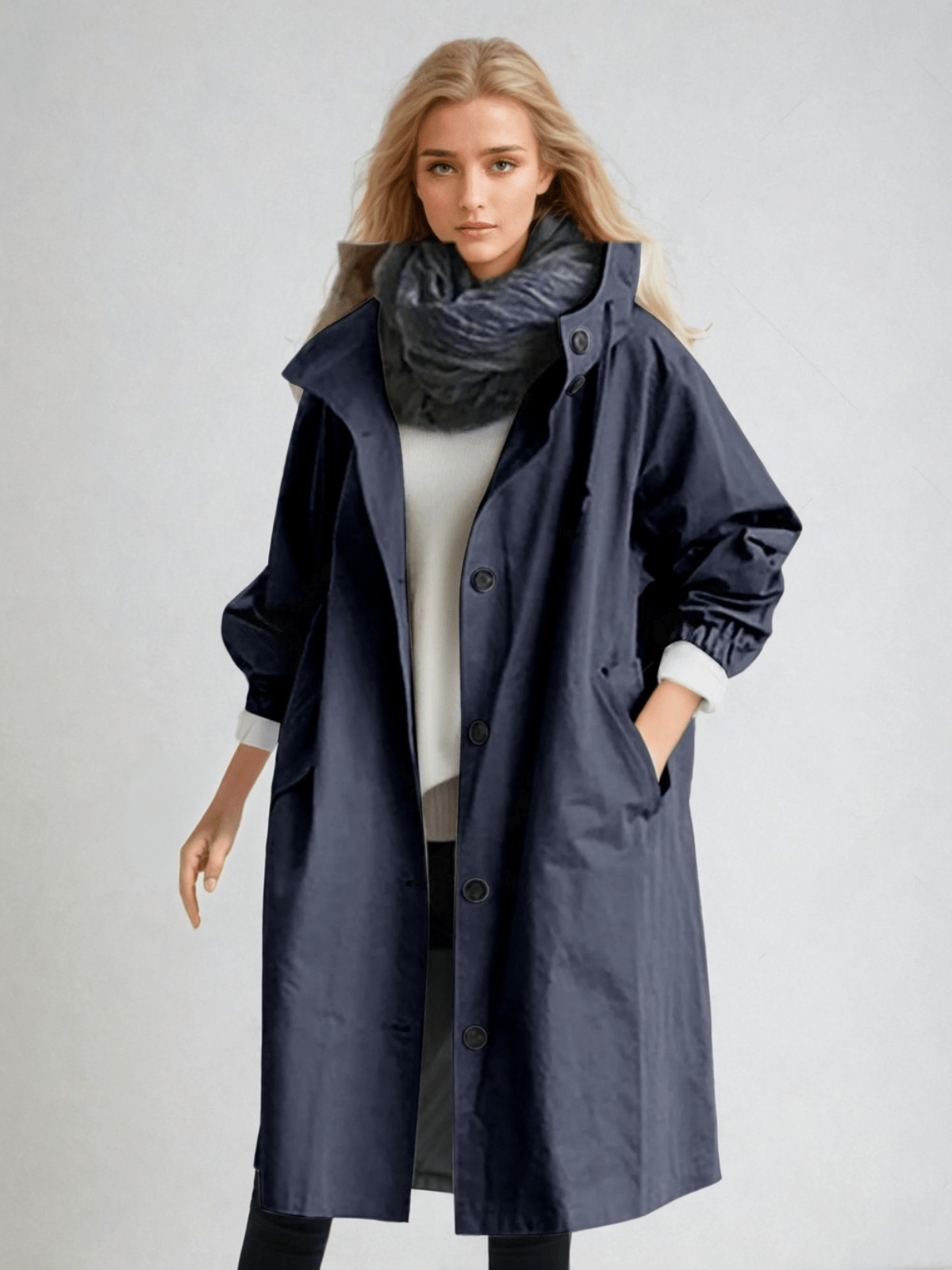 Arabella | Belted Trench Coat with Storm Flap