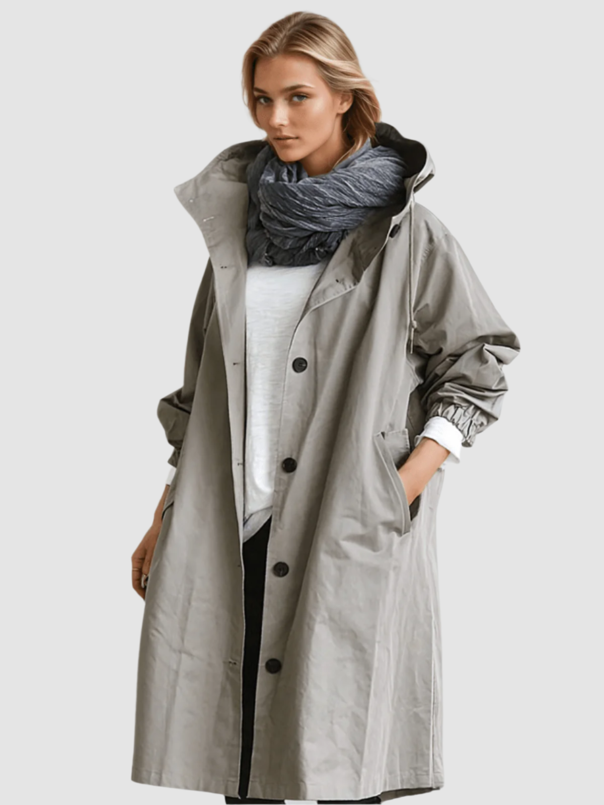 Arabella | Belted Trench Coat with Storm Flap