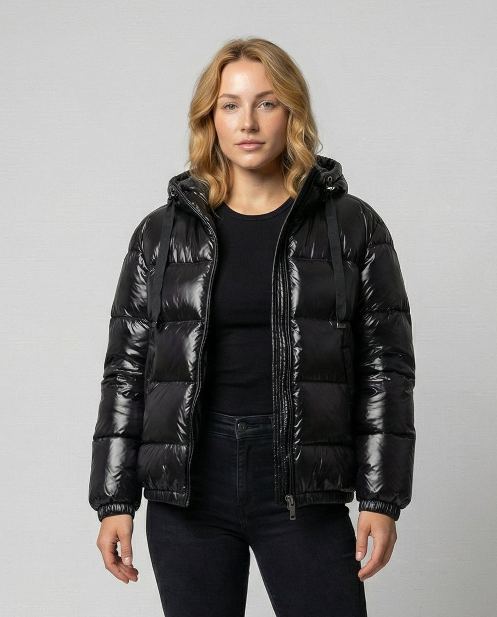 Nova | Sleek Hooded Relaxed Puffer Jacket