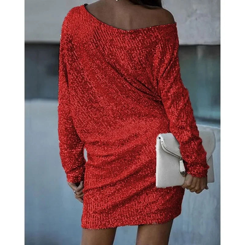 Pomeline | Contrast Sequined Party Dress