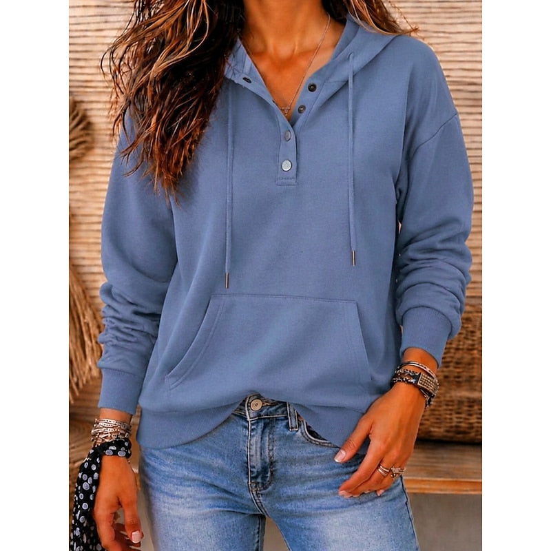 Gertrud | Hoodie med knapper