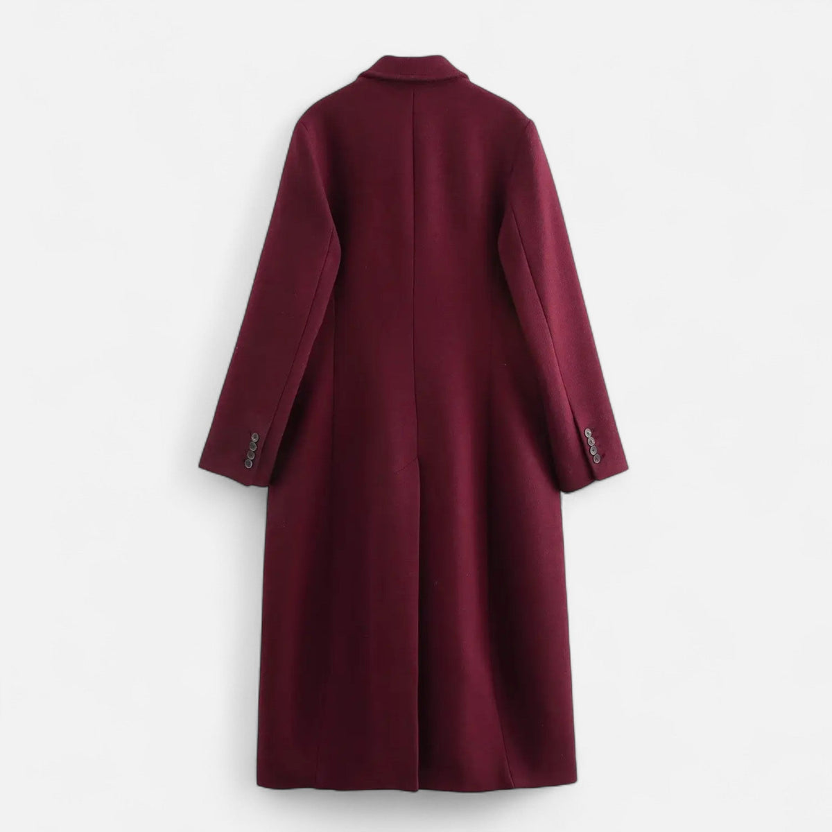 Radmila | Sleek Double-Breasted Fluid Trench Coat