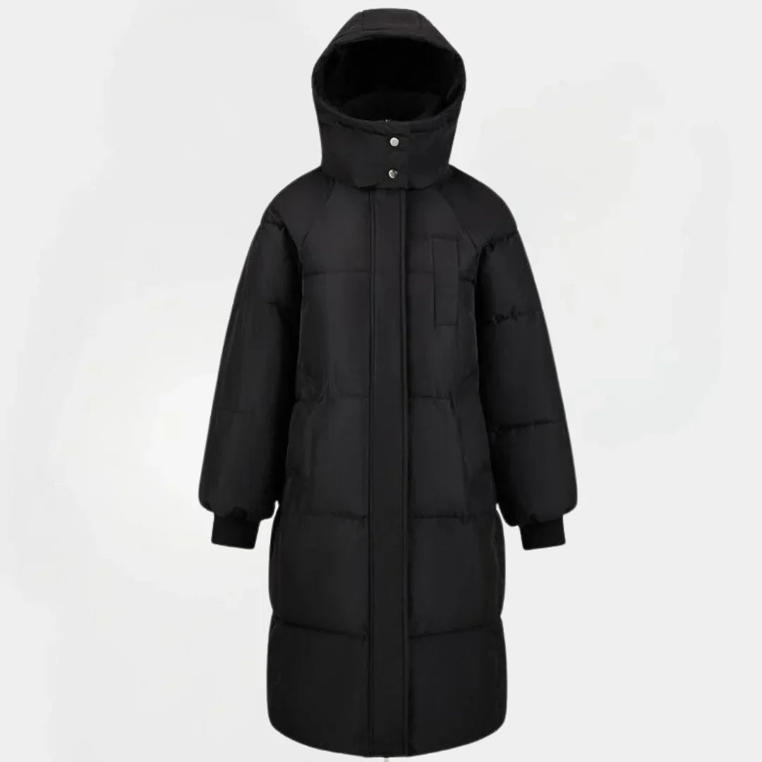 Rannveig | Hooded Quilted Composed Puffer Jacket