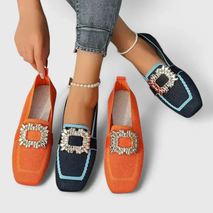 Marna | Loafers med smykkespænde