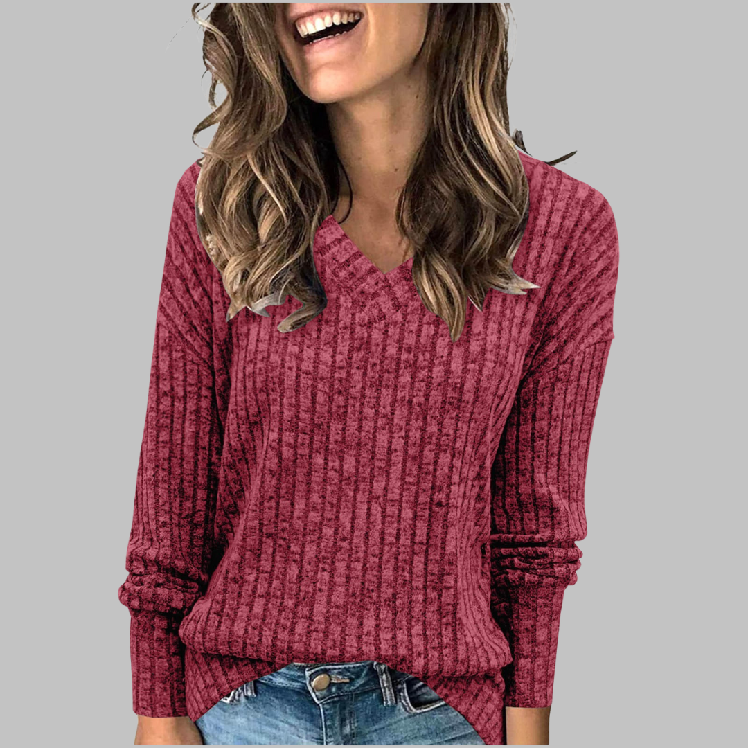Veselina | Classic V-Neck Assured Sweater