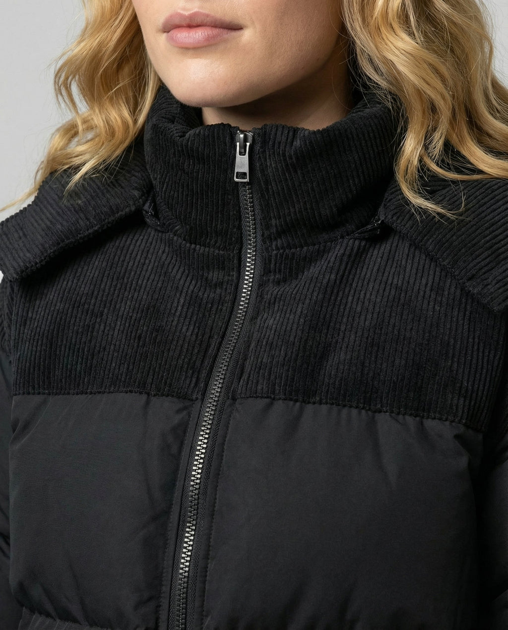 Wende | Padded Hooded Structured Puffer Jacket