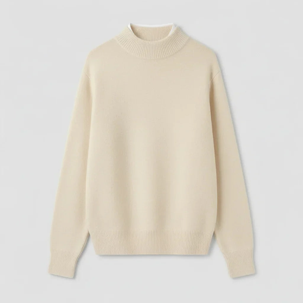Sabine | Mock-Neck Knit Sweater