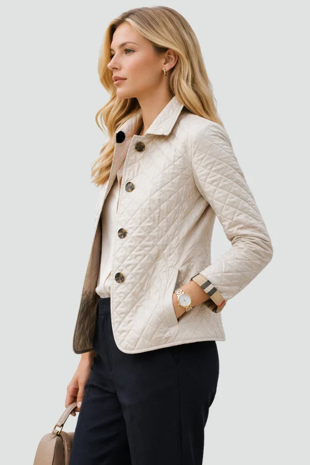 Olivia | Quiltet jakke med knapper