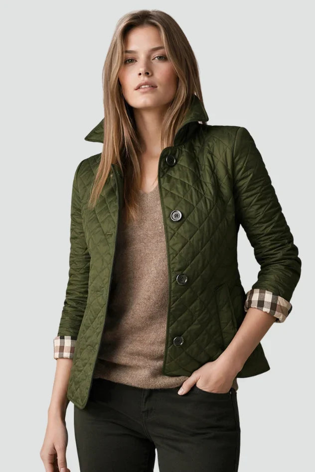 Olivia | Quiltet jakke med knapper