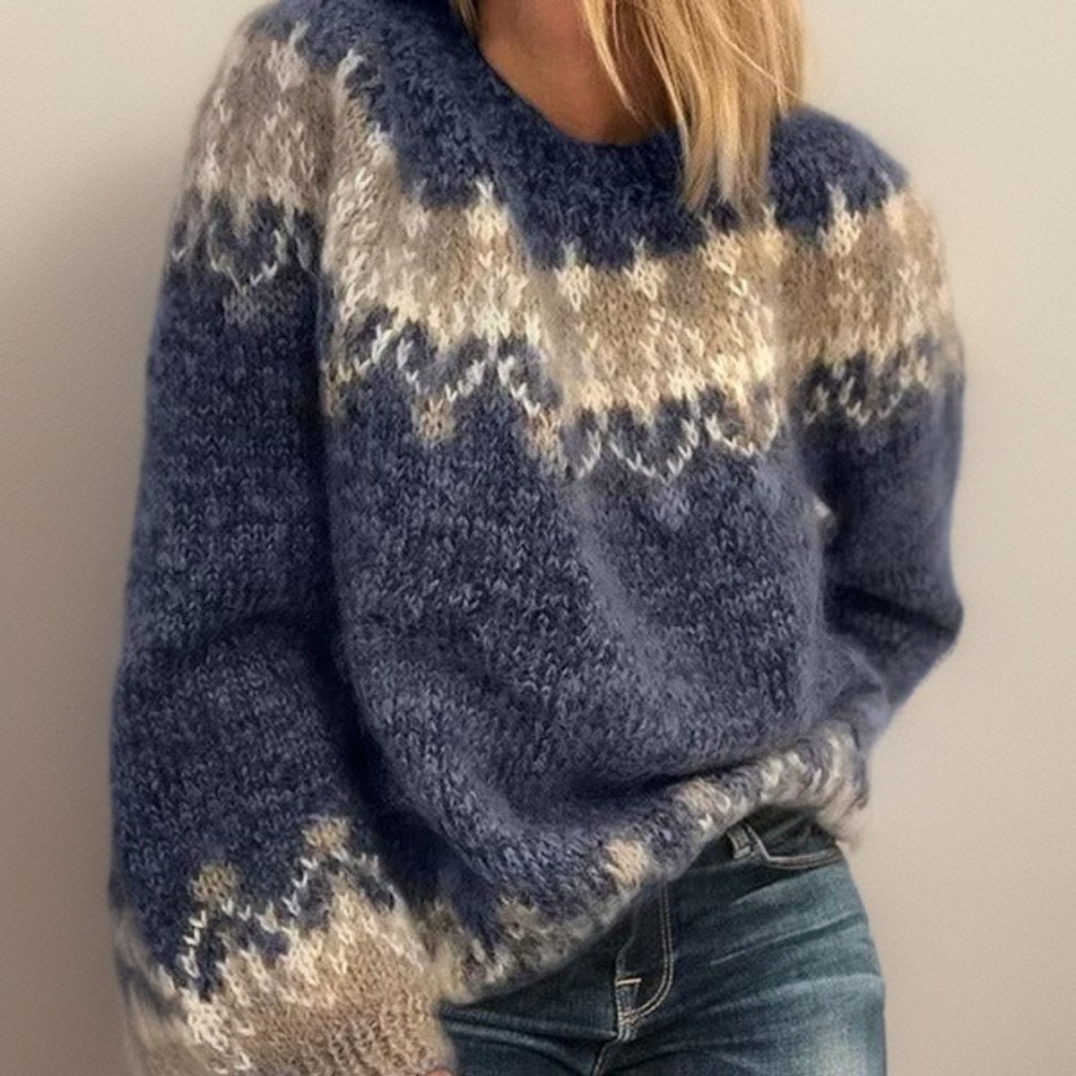Astrid | Fair Isle Jacquard Knit Pullover
