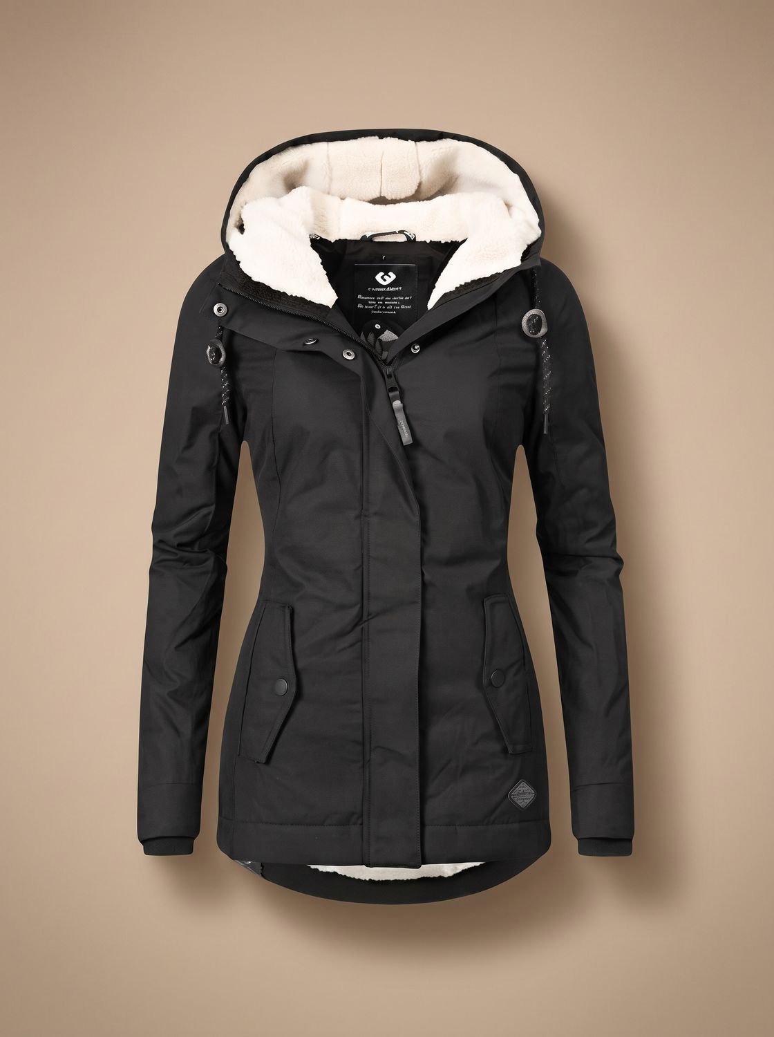 Giselle | Lined Hooded Zip-Up Jacket