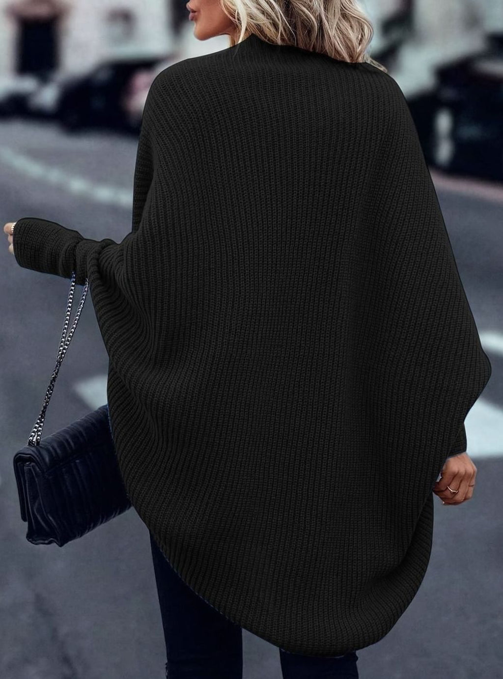 Delphine | Open-Front Longline Knit Cardigan