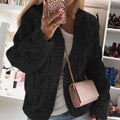 Yolanda | Oversized Chunky Cable Open-Front Cardigan